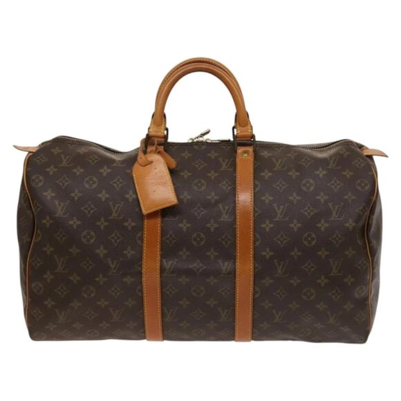 LOUIS VUITTON Monogram Keepall 50 Boston Bag M41426 LV Auth 132281 - Picture 2 of 16